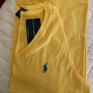 NWT Ralph Lauren large ss yellow shirt
